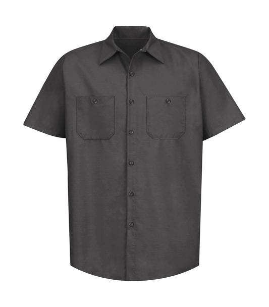 RED KAP® INDUSTRIAL SHORT SLEEVE WORK SHIRT - Charcoal