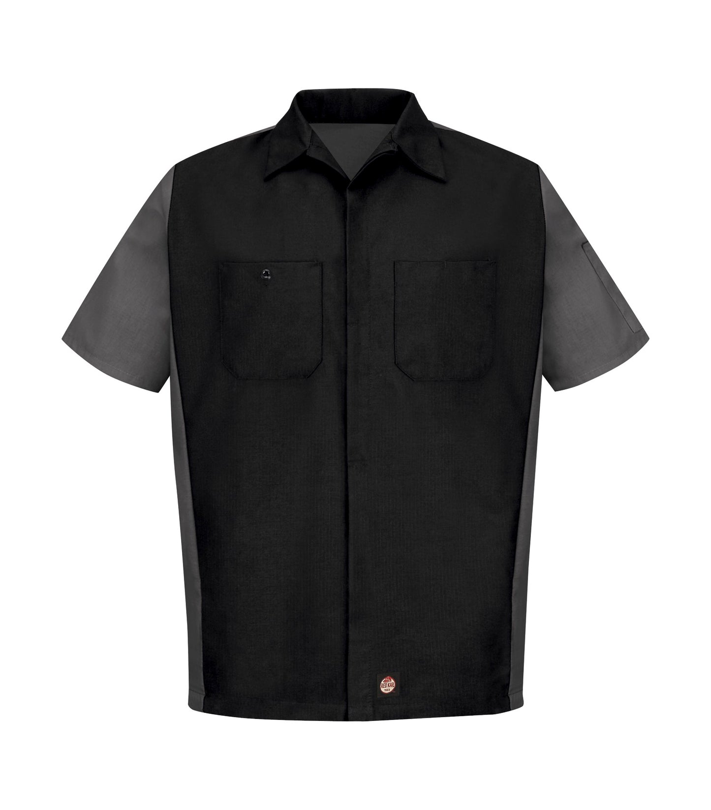 Red Kap SHORT SLEEVE WOVEN CREW SHIRT (SY20) - Blackcharcoal