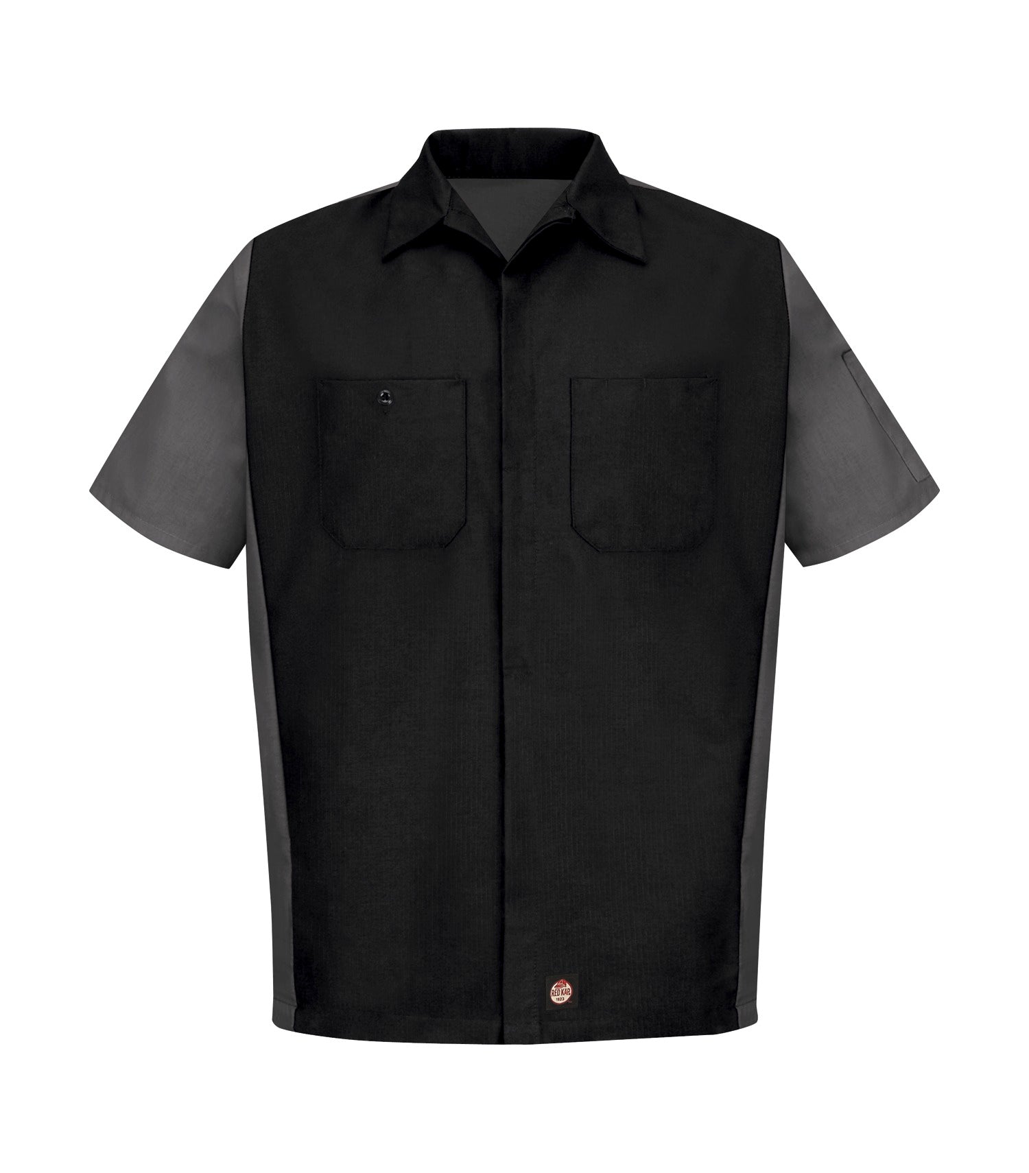 Red Kap SHORT SLEEVE WOVEN CREW SHIRT (SY20) - Blackcharcoal