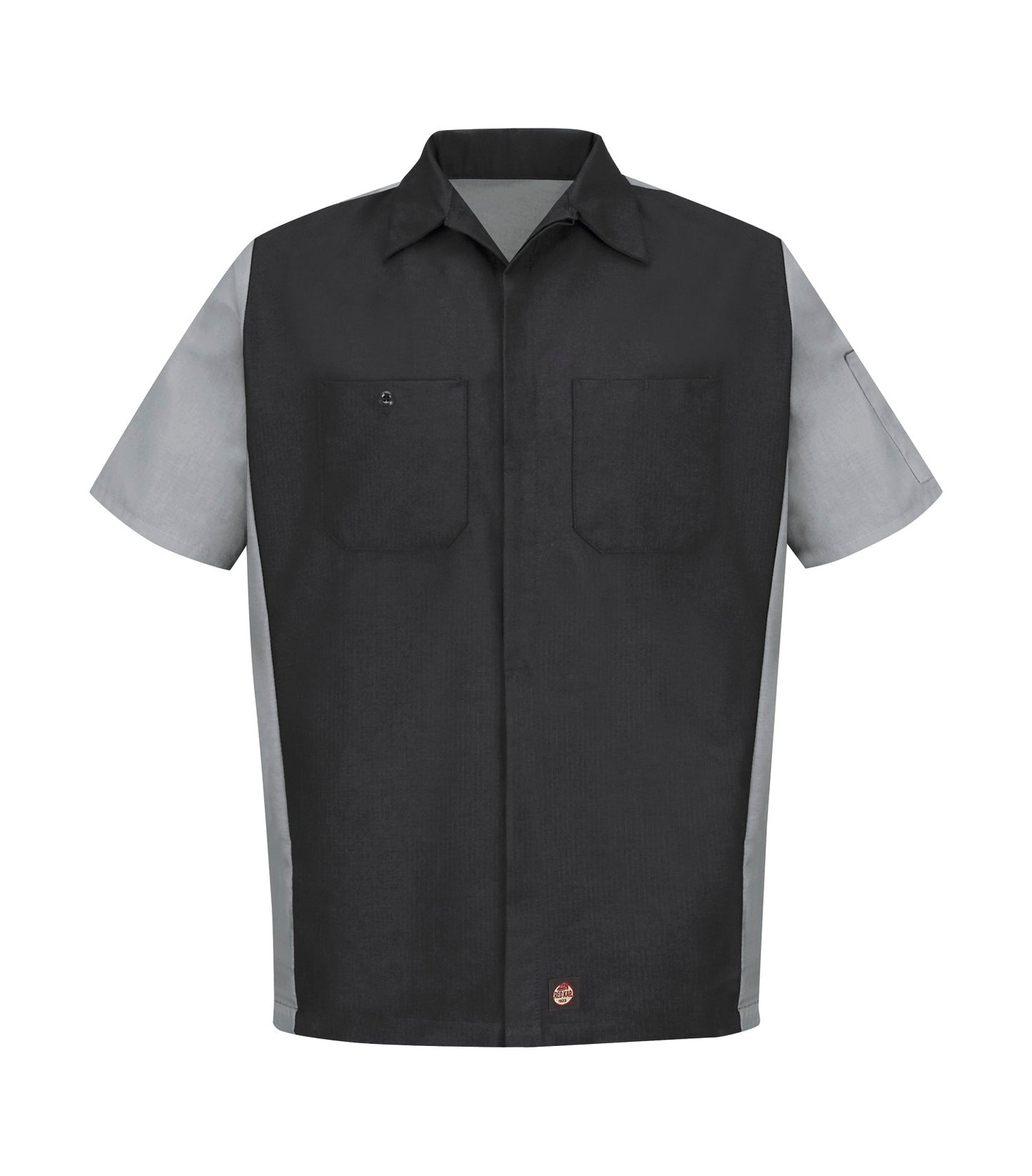Red Kap SHORT SLEEVE WOVEN CREW SHIRT (SY20) - Charcoalgrey