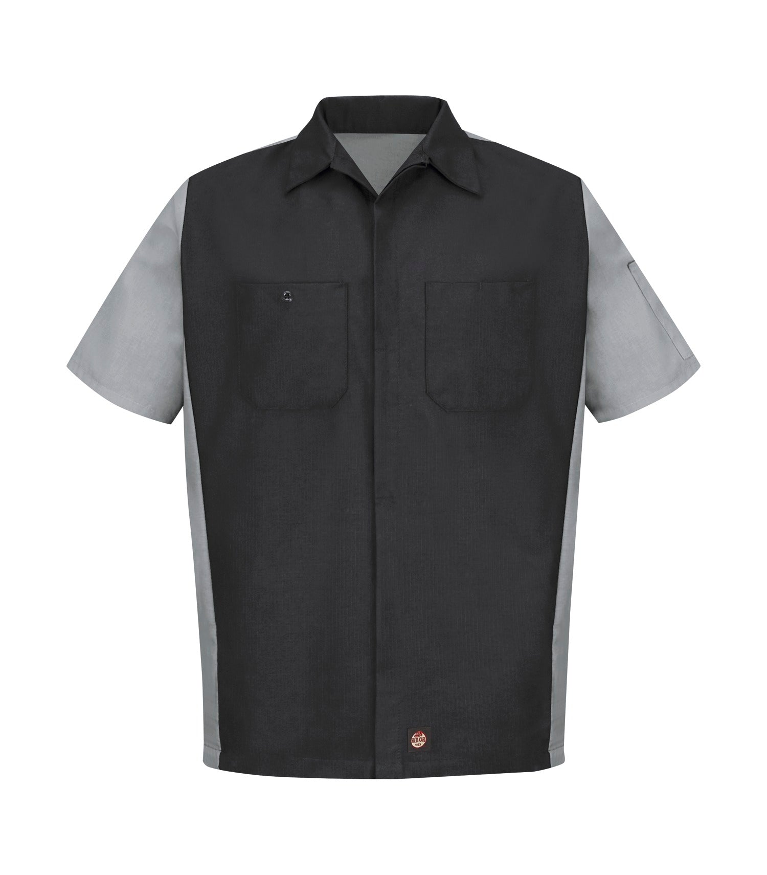 Red Kap SHORT SLEEVE WOVEN CREW SHIRT (SY20) - Charcoalgrey