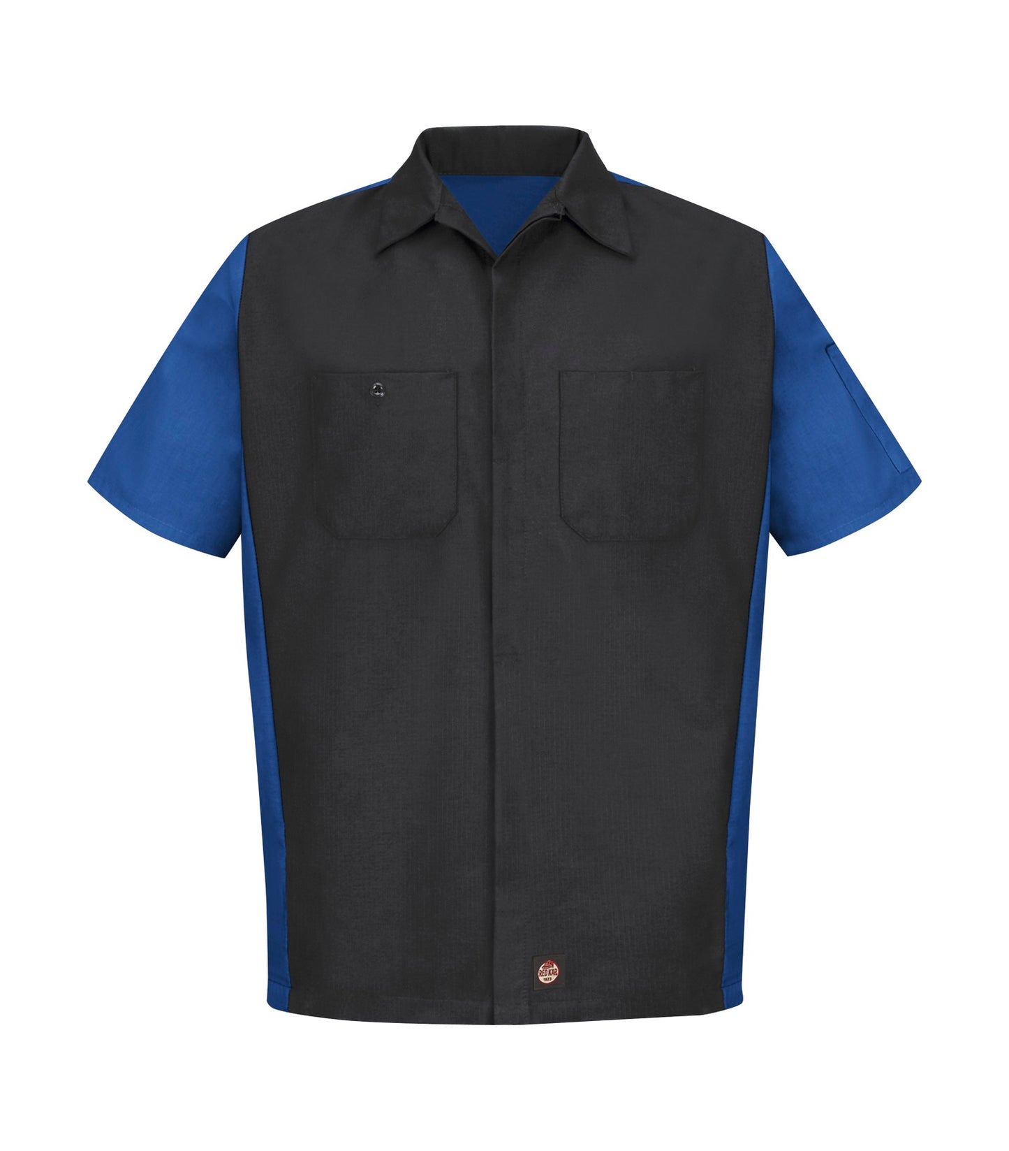 Red Kap SHORT SLEEVE WOVEN CREW SHIRT (SY20) - Charcoalroyalblue
