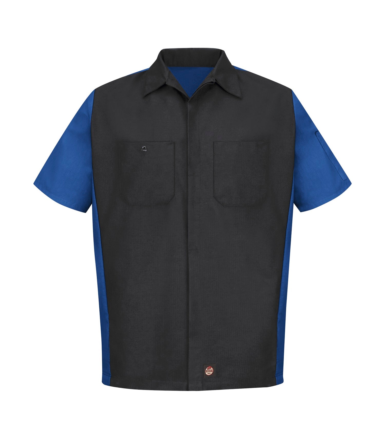 Red Kap SHORT SLEEVE WOVEN CREW SHIRT (SY20) - Charcoalroyalblue
