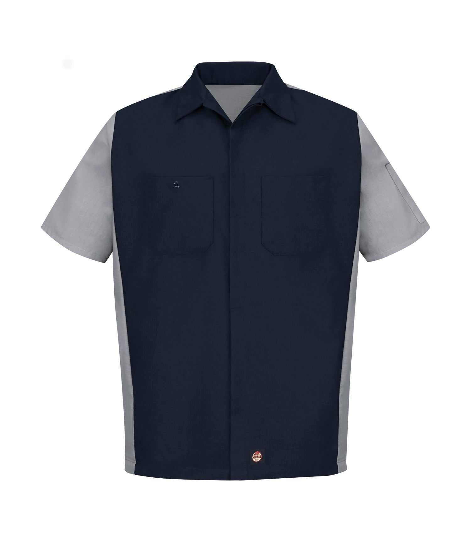 Red Kap SHORT SLEEVE WOVEN CREW SHIRT (SY20) - Navygrey