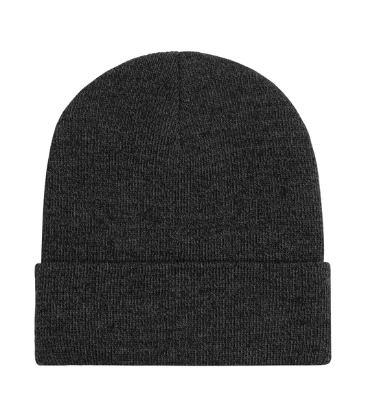 ATC WeRK™ FLEECE LINED KNIT CUFF BEANIE - Black Heather