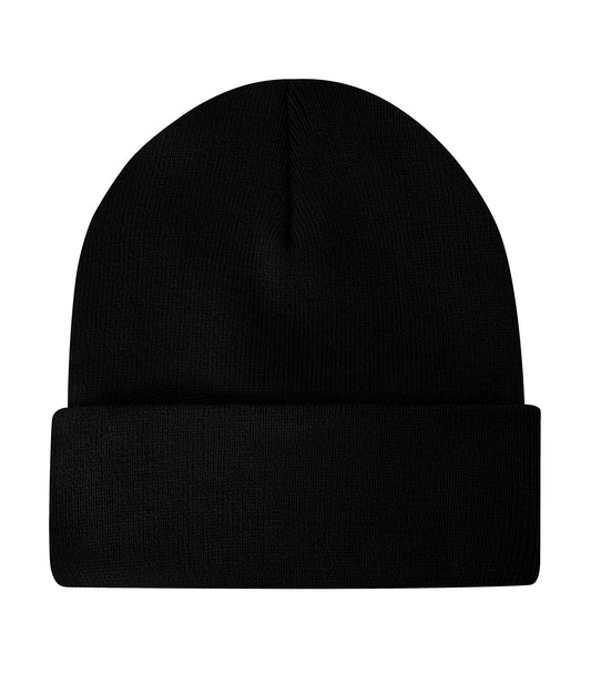 ATC WeRK™ FLEECE LINED KNIT CUFF BEANIE - Black