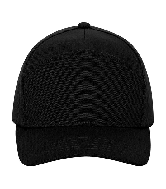 ATC WeRK™ CANVAS 7-PANEL SNAPBACK CAP - Black