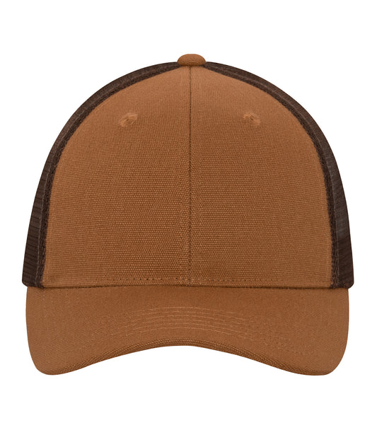 ATC WeRK™ CANVAS SNAPBACK TRUCKER CAP - Caramel/Chocolate