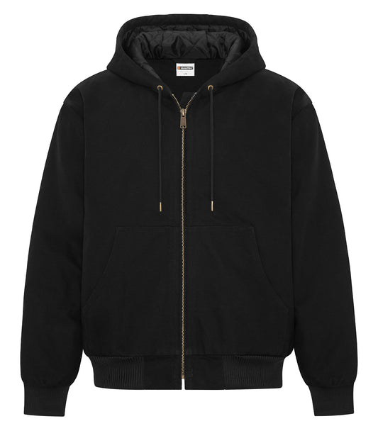 ATC WeRK™ YUKON HOODED BOMBER JACKET - Black