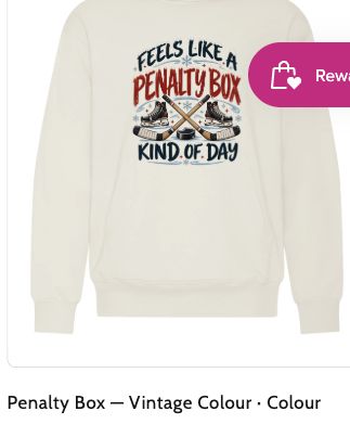 Garment preview — Penalty Box — Vintage Colour
