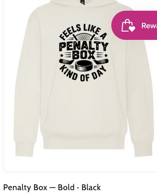 Garment preview — Penalty Box — Bold