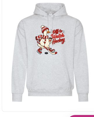 Garment preview — Off to Watch Hockey — Red Goose