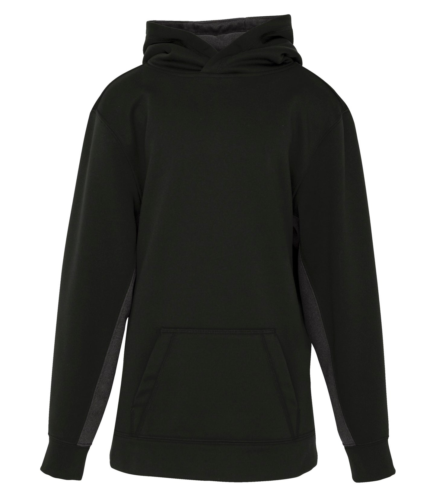 ATC FLEECE COLOUR BLOCK YOUTH HOODIE (Y2011) - Blackcharcoal