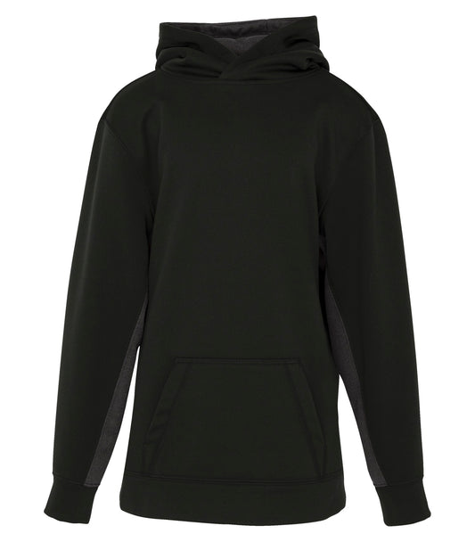 ATC FLEECE COLOUR BLOCK YOUTH HOODIE (Y2011) - Blackcharcoal