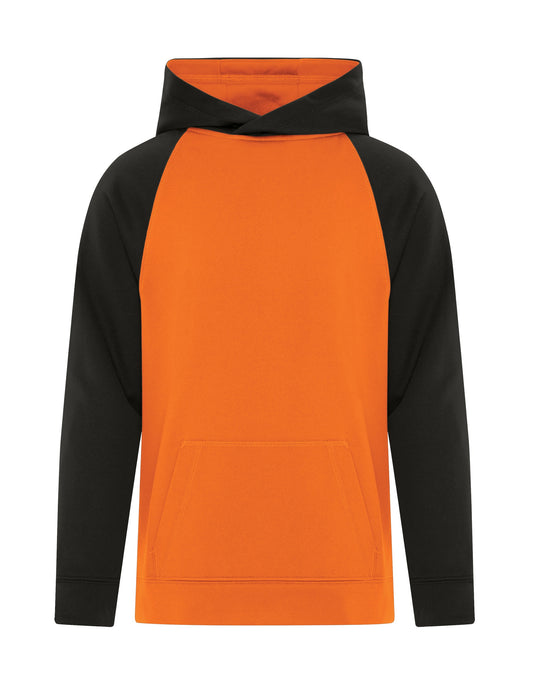 ATC™ GAME DAY™ FLEECE TWO TONE YOUTH HOODIE - Deep Orange/Black