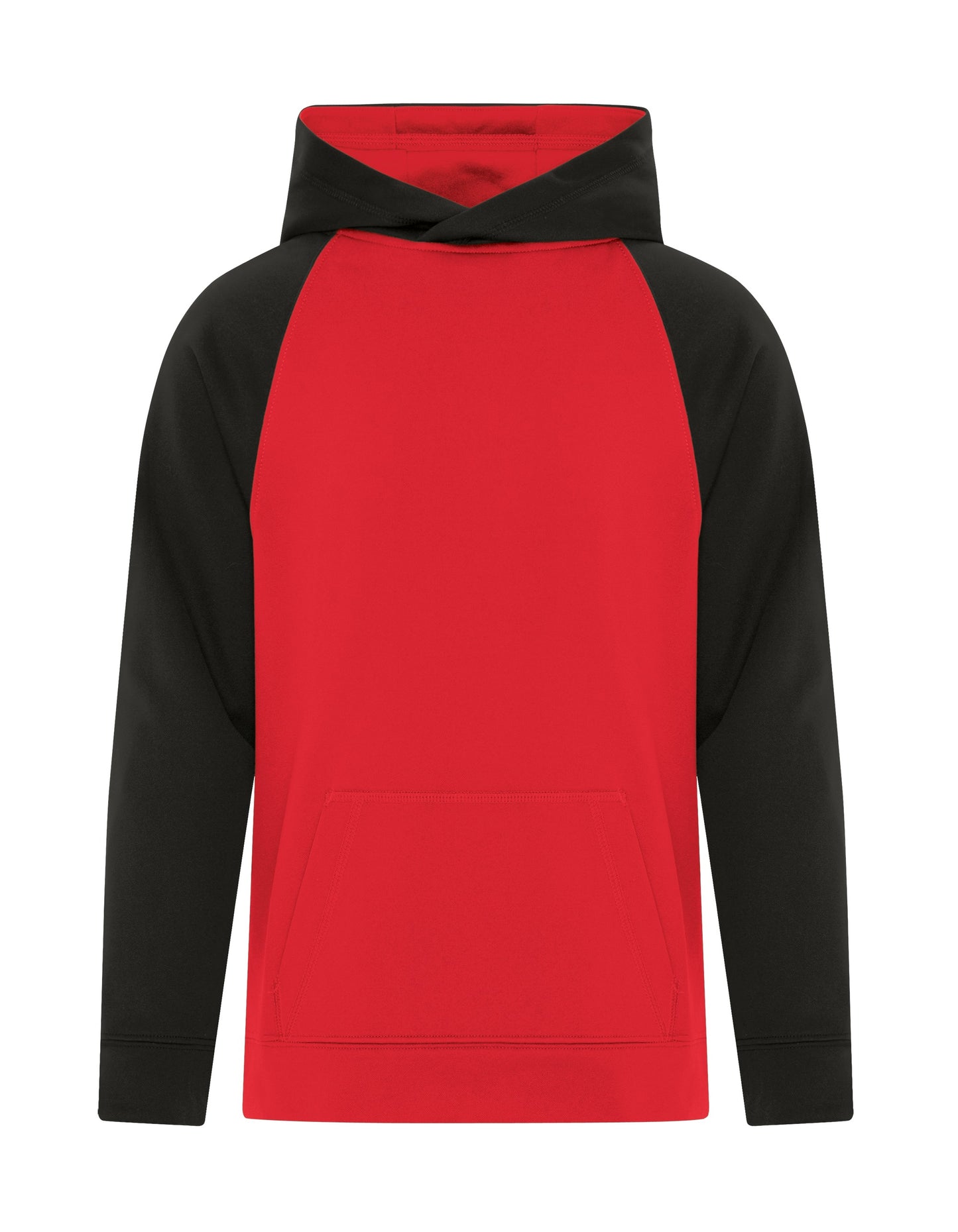 ATC FLEECE TWO TONE YOUTH HOODIE (Y2037) - Trueredblack
