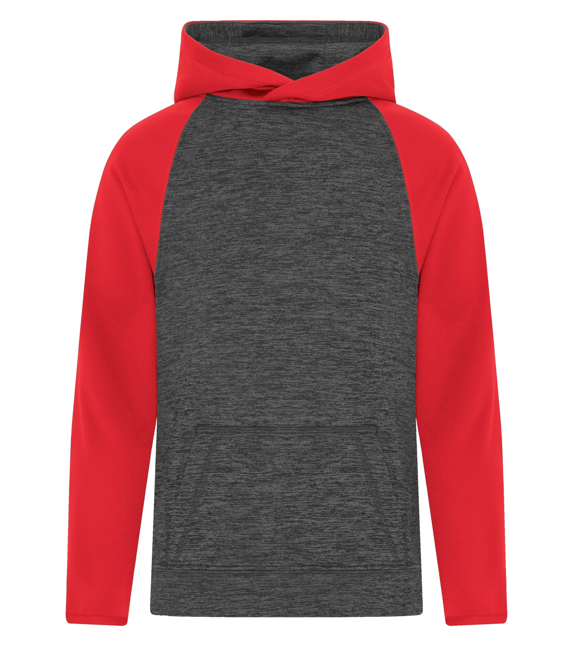 ATC HEATHER FLEECE TWO TONE YOUTH HOODIE (Y2047) - Chardynamictruered