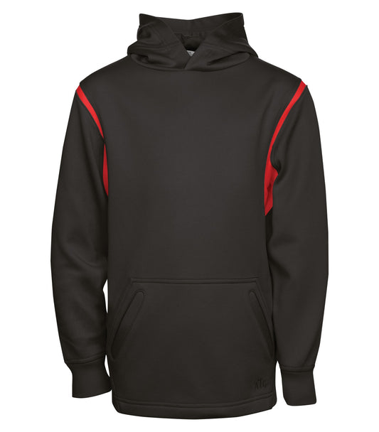 ATC™ PTECH® FLEECE VarCITY YOUTH HOODIE - Black/True Red