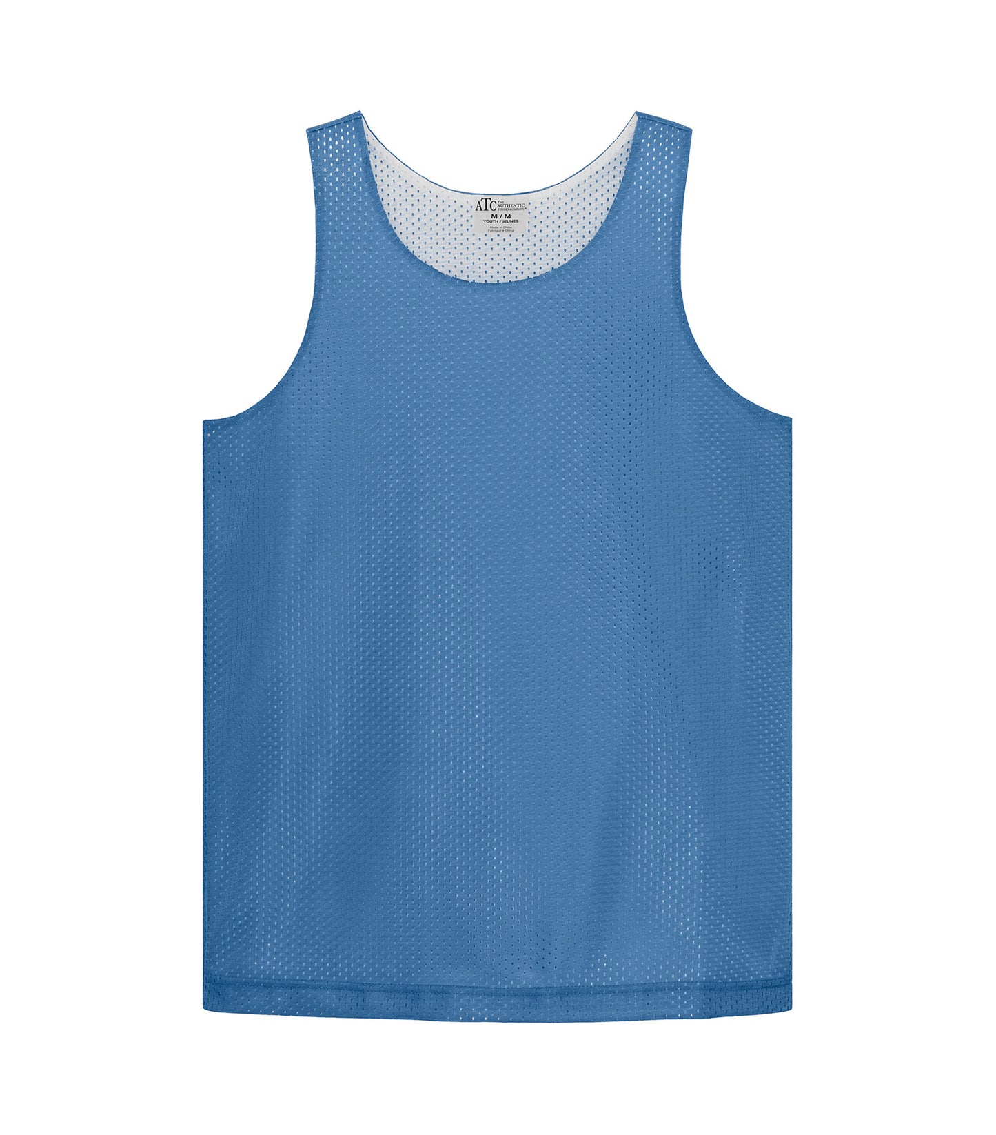 ATC REVERSIBLE MESH YOUTH TANK TOP (Y3535) - Carolina White