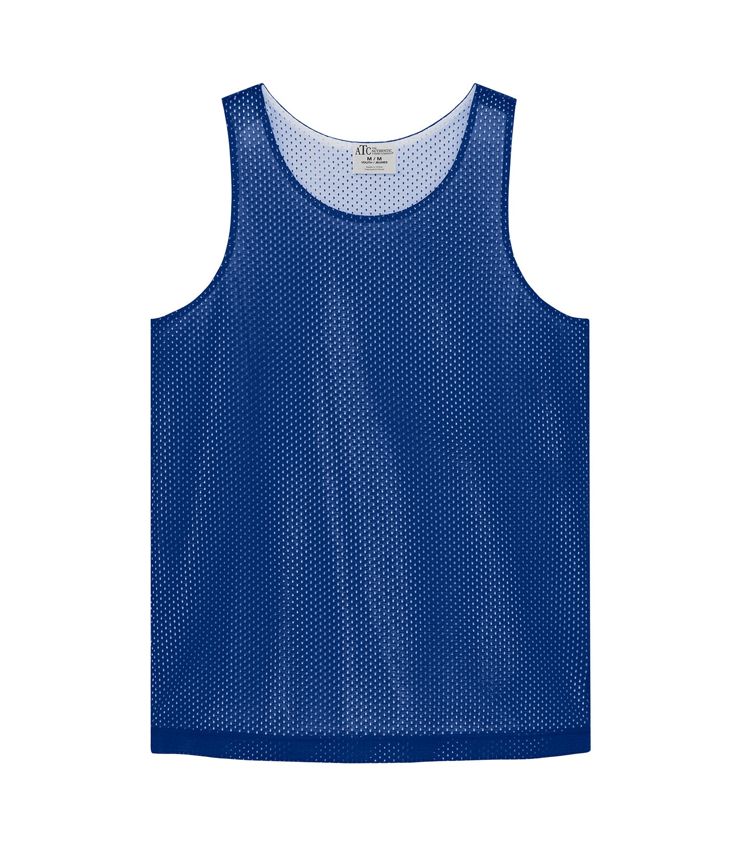 ATC REVERSIBLE MESH YOUTH TANK TOP (Y3535) - True Royal White