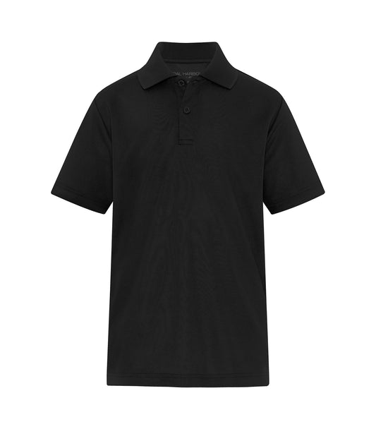 COAL HARBOUR® EVERYDAY SNAG RESISTANT YOUTH POLO - Black